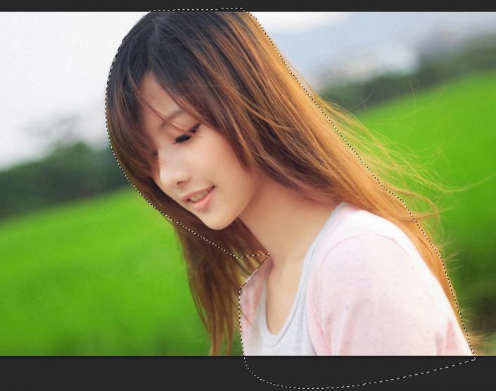 ps复杂背景发丝相近颜色抠图方法,ps通道抠人物发丝