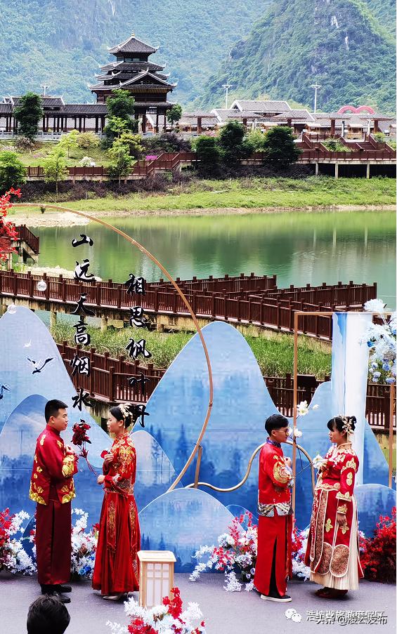 在国家4*级A**景区举行婚礼是一种怎样的体验？浩坤湖景区户外婚礼|让爱回归自然~