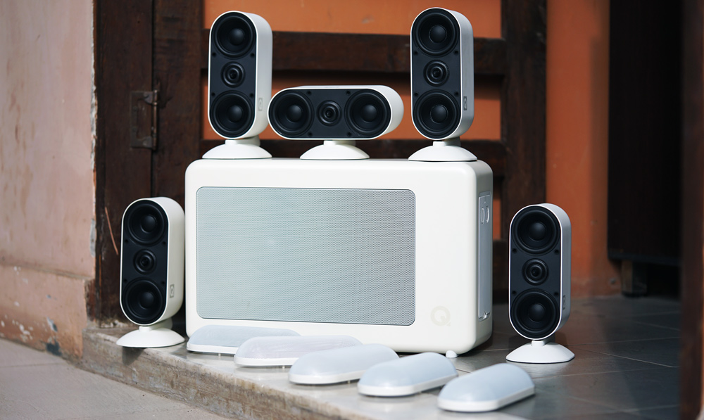 音质好价格合理老婆喜欢！英国Q牌7000i5.1家庭影院套装音响试用