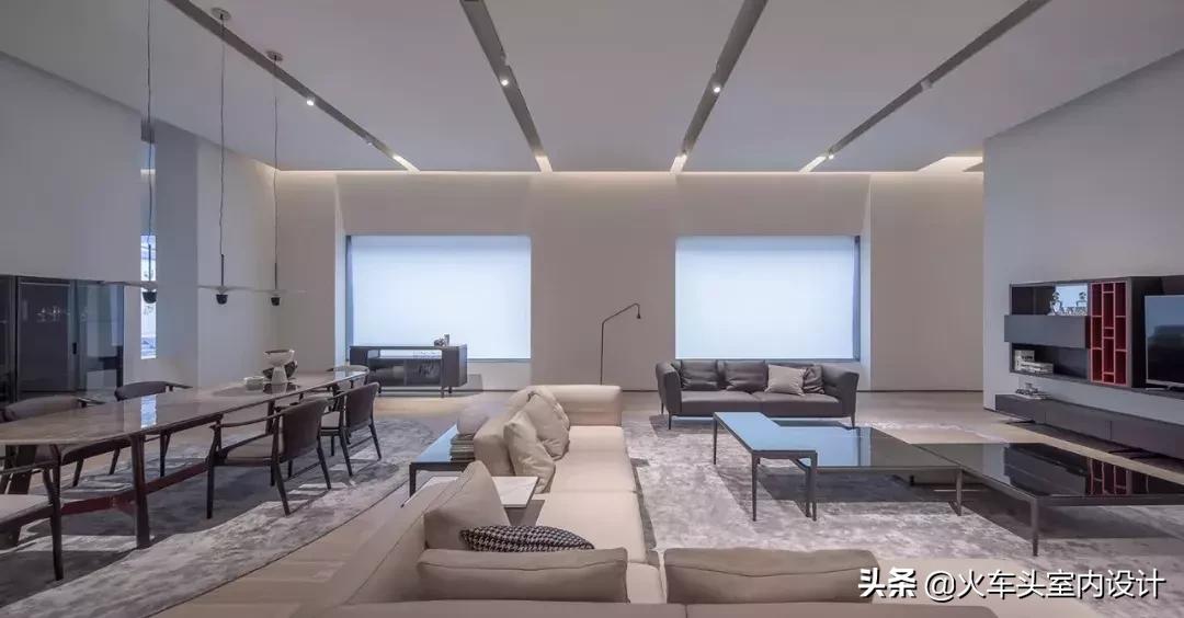 现代极简华意空间,极简主义120平室内设计