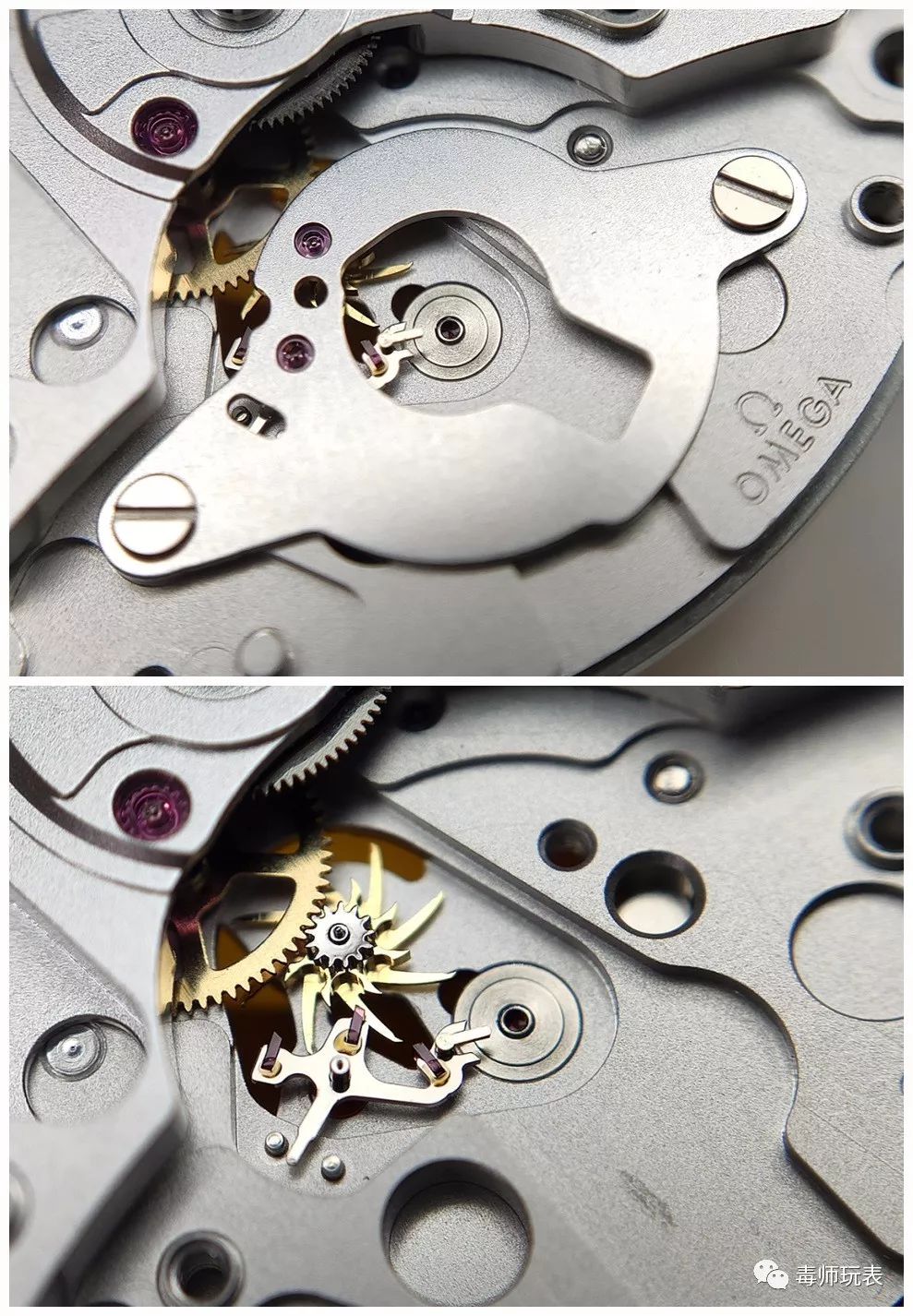 拆解欧米茄海马300机芯图,vs厂欧米茄海马300机芯