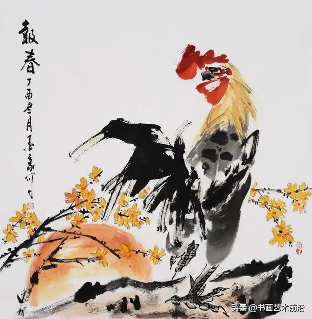 墨豪画鸡自成一家,墨豪画鸡高清大图