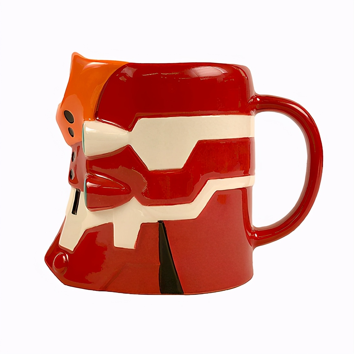 模玩周边:《新世纪福音战士》初号机/贰号机头部造型马克杯