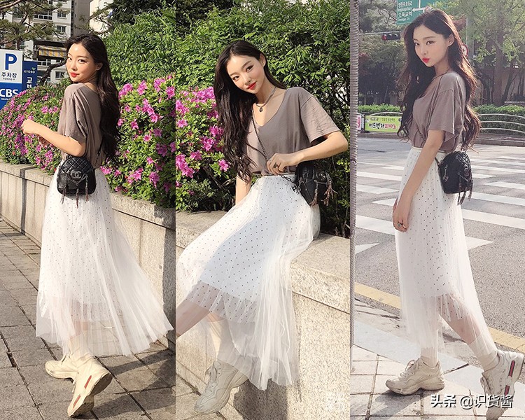 波点裙搭配清新时尚显年轻,时尚波点裙搭配打造都市知性美感