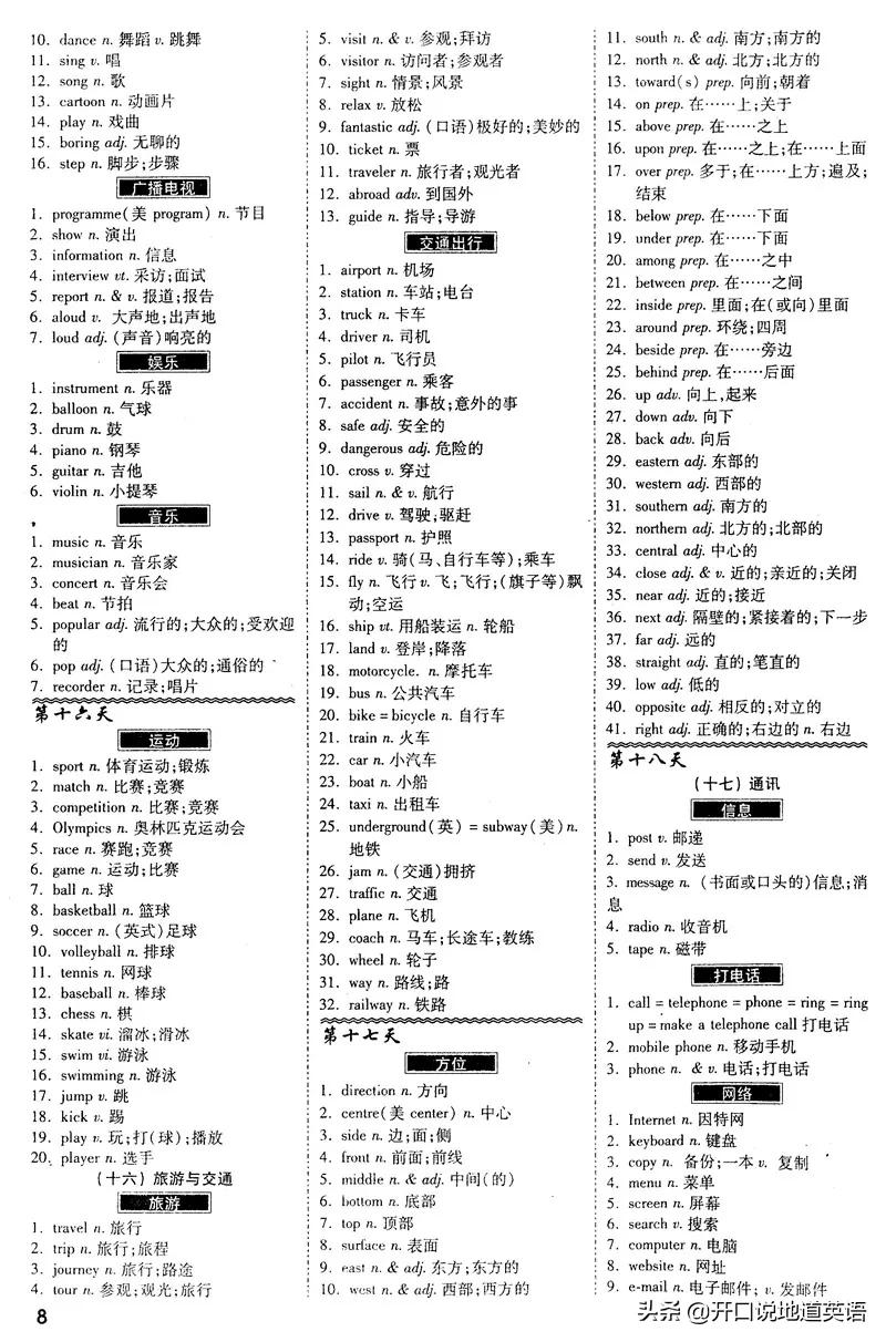 200个句子搞定初中英语1600单词,一张纸单词记忆方法