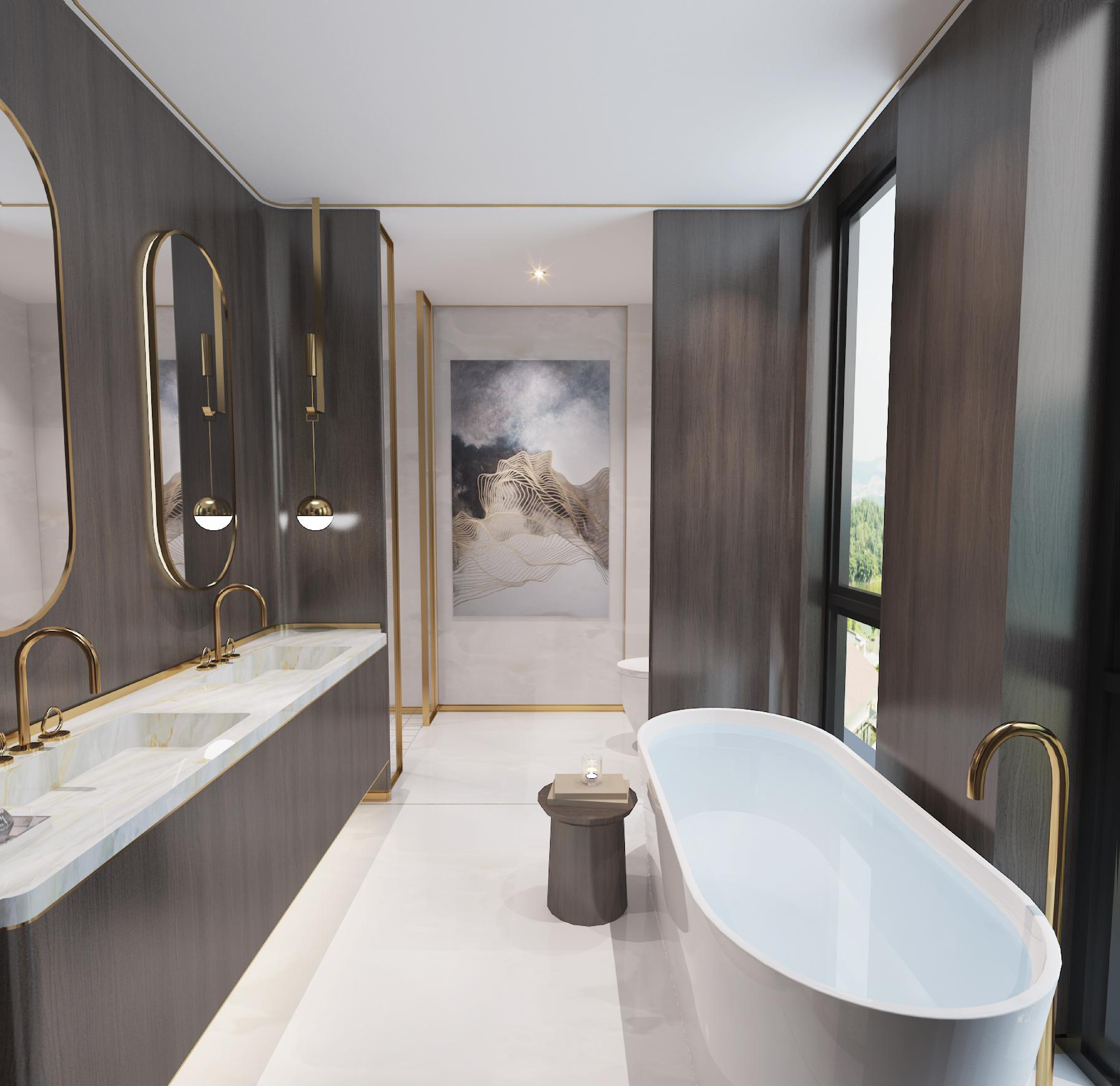 高级别墅客厅设计样板间,别墅美宅实景家装设计