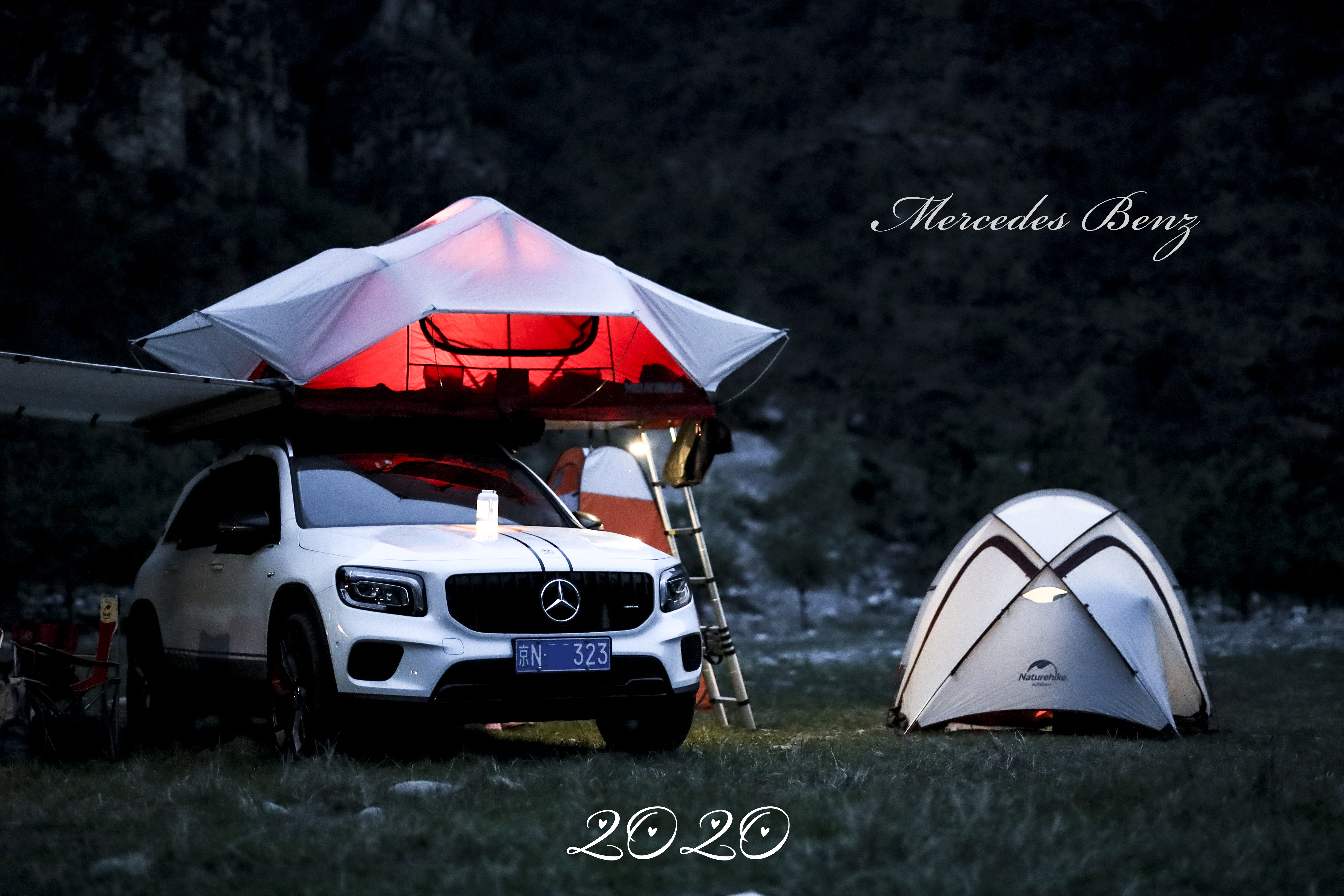 glb旅行改装,奔驰glb露营