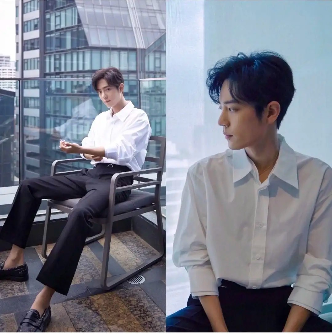 肖战西装露腹肌照片高清,肖战上半身露出腹肌图