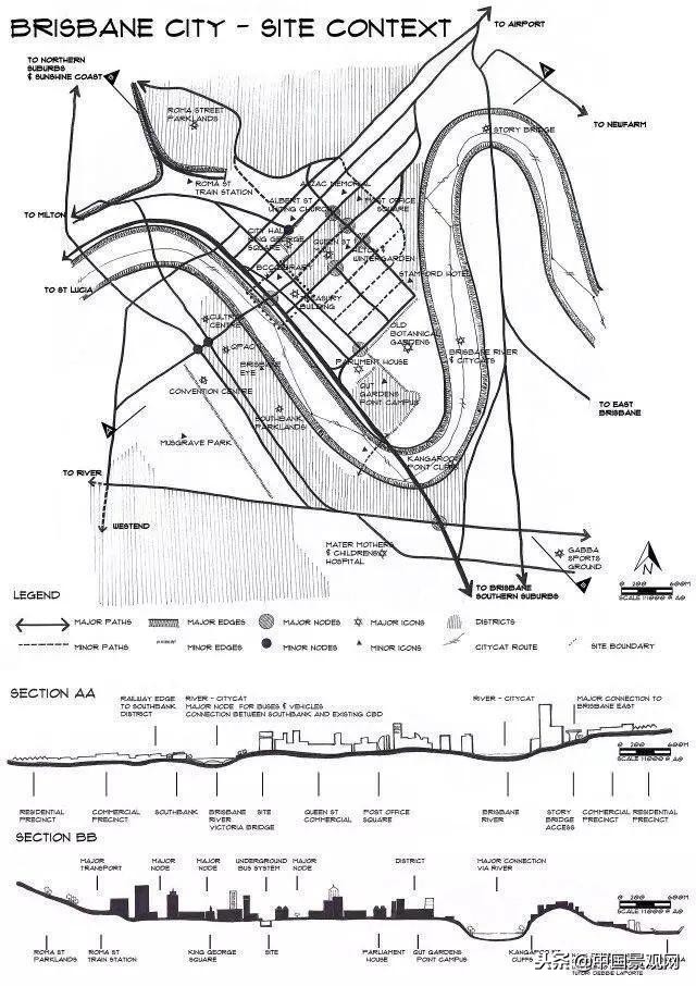 景观场地分析图制作,别墅庭院场地分析图