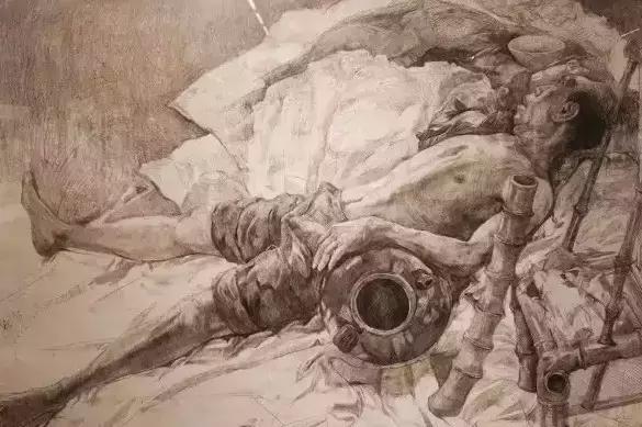 全国素描比赛第一名,九大美院素描欣赏