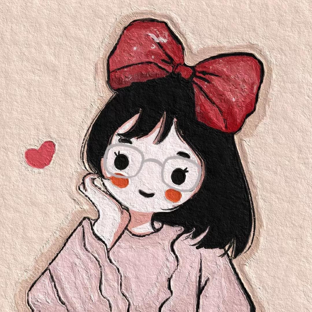 复古高贵卡通油画头像,女生头像ins高级质感漫画油画霸气