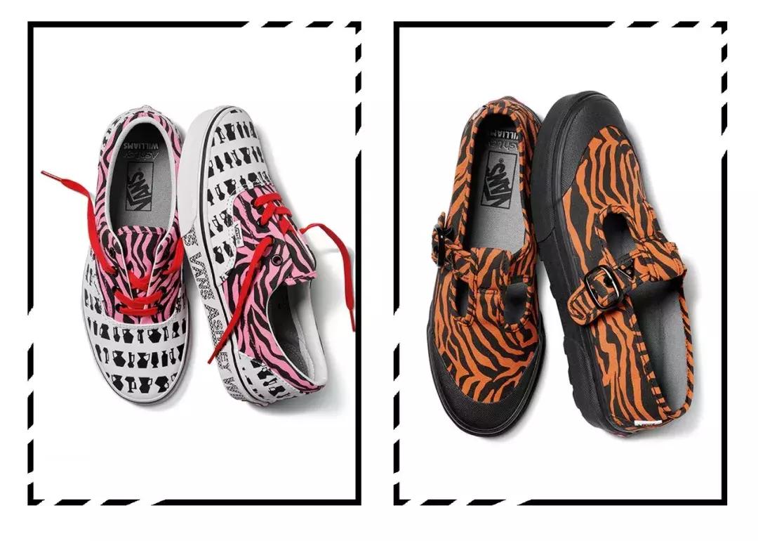 vans新款联名腰果花,vans黑白联名