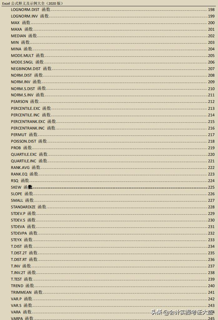 财务人员常用的21个excel函数公式,excel函数公式大全中文讲解