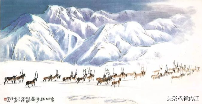 豪情！这位从内江走出去的画家，将中国彩墨画推向世界！