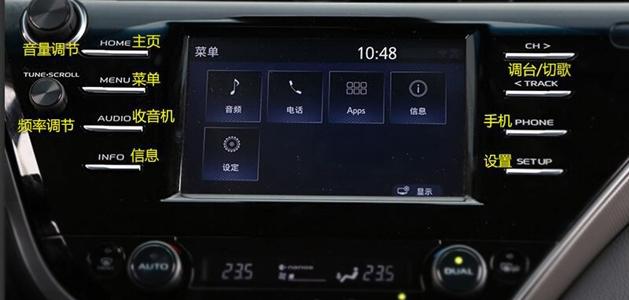 08凯美瑞240g中控按键图解,老款凯美瑞中控台按键功能图解