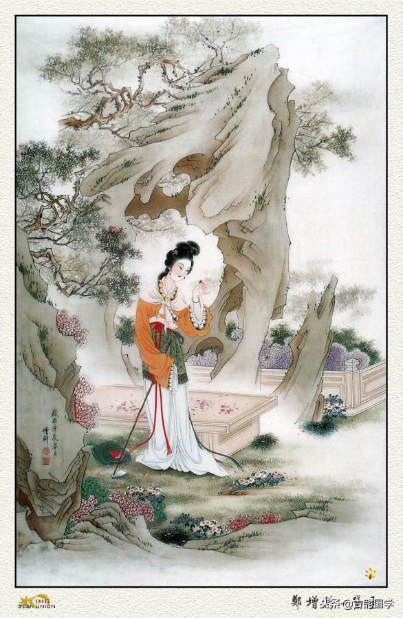 中国古典百美诗画（上）：一位佳丽一首古诗，可谓赏心悦目，收藏