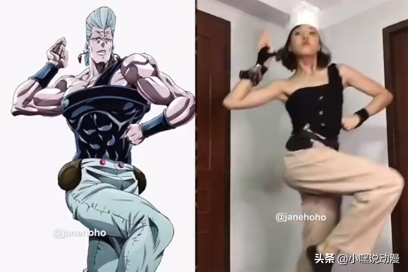 JO厨小姐姐还原JOJO立，历代JOJO全部拿下，连伊奇也不放过