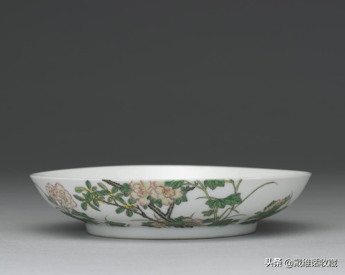 雍正珐琅彩真品款识用料,清雍正珐琅彩红料