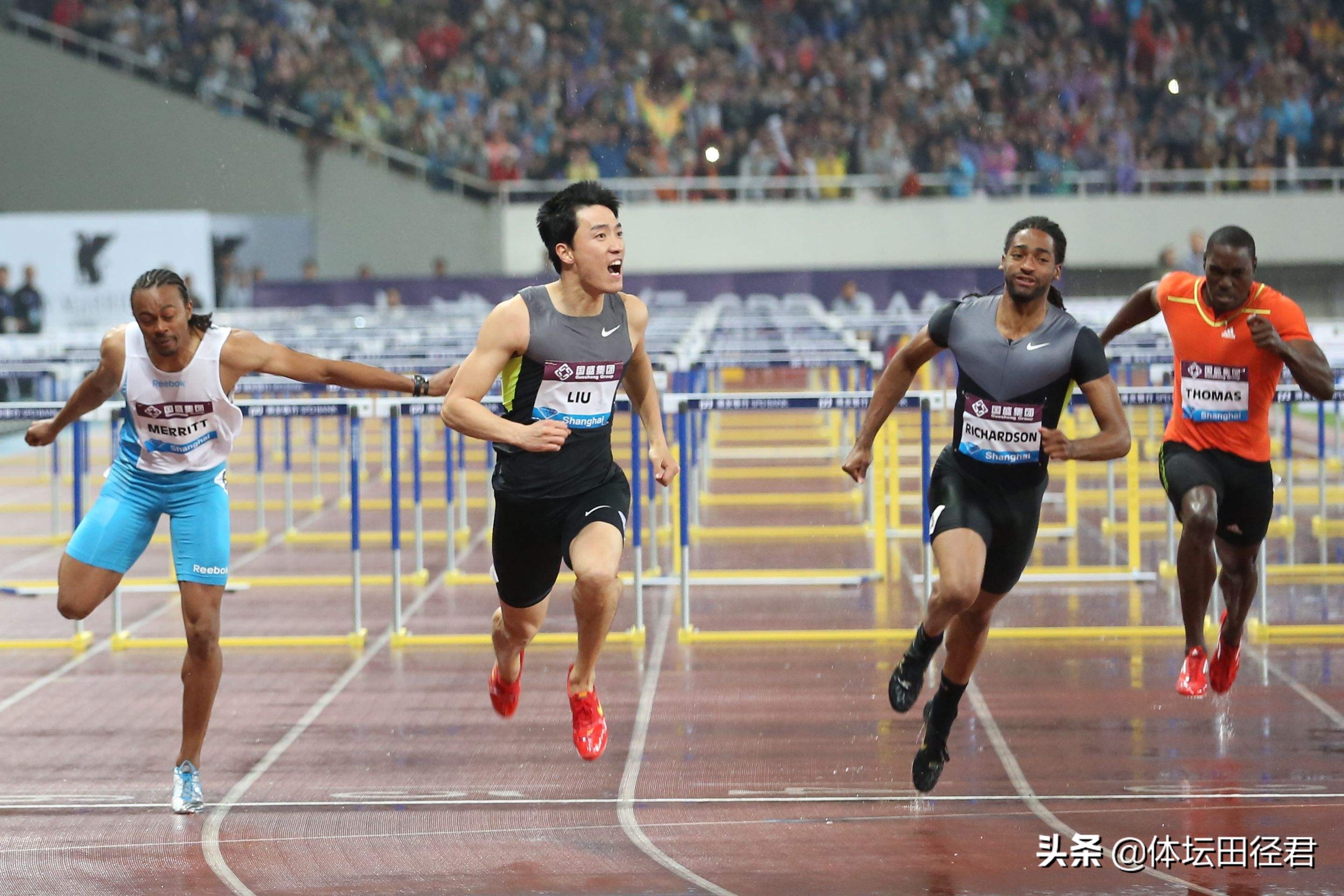 刘翔震撼名场面,刘翔比赛特写