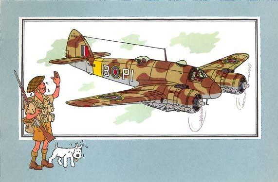 丁丁历险记飞机,丁丁历险记之二战飞机