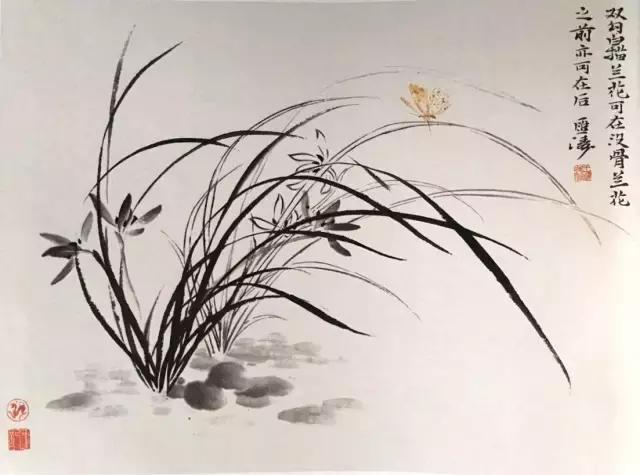 徐湛国画兰花的画法,徐湛国画兰花的画法视频教学