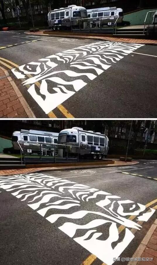 人行道创意,有创意的斑马线