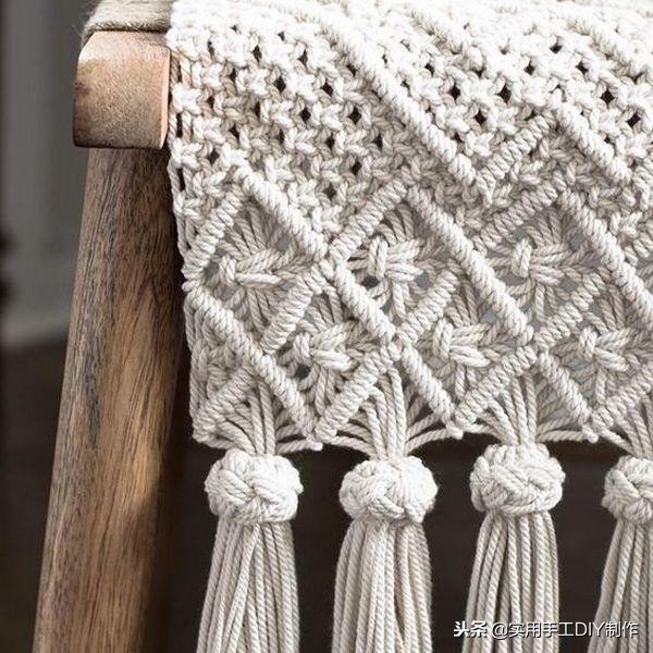 手工纯白棉绳编绳挂件,手工编绳合集名称