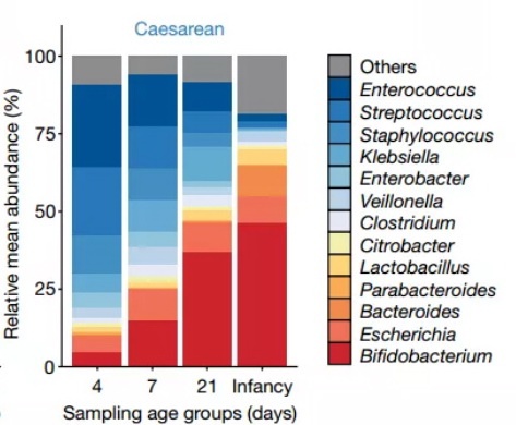 Nature发表迄今最大规模研究表明,分娩方式是影响婴儿肠道菌群构成的主要原因