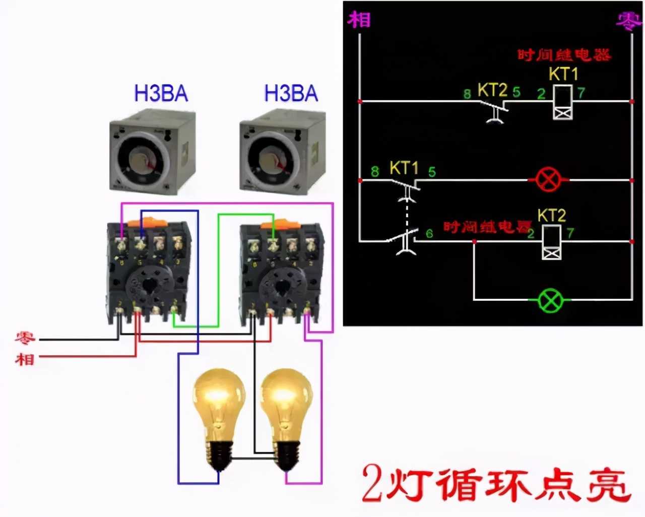 电工正反转电路图和实物接线图,低压电工考试实操实物接线图