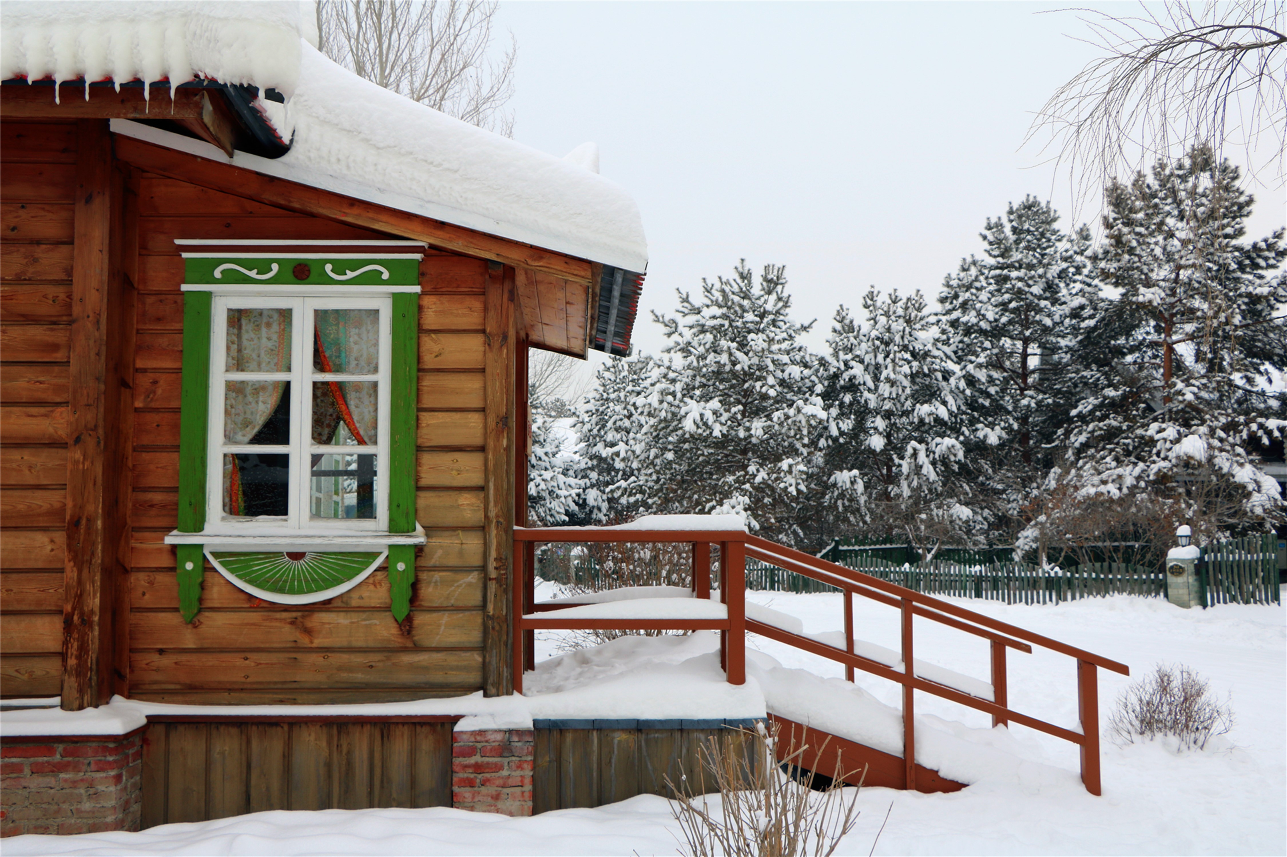 伏尔加庄园和俄罗斯风情小镇,伏尔加庄园浪漫的俄式冬季