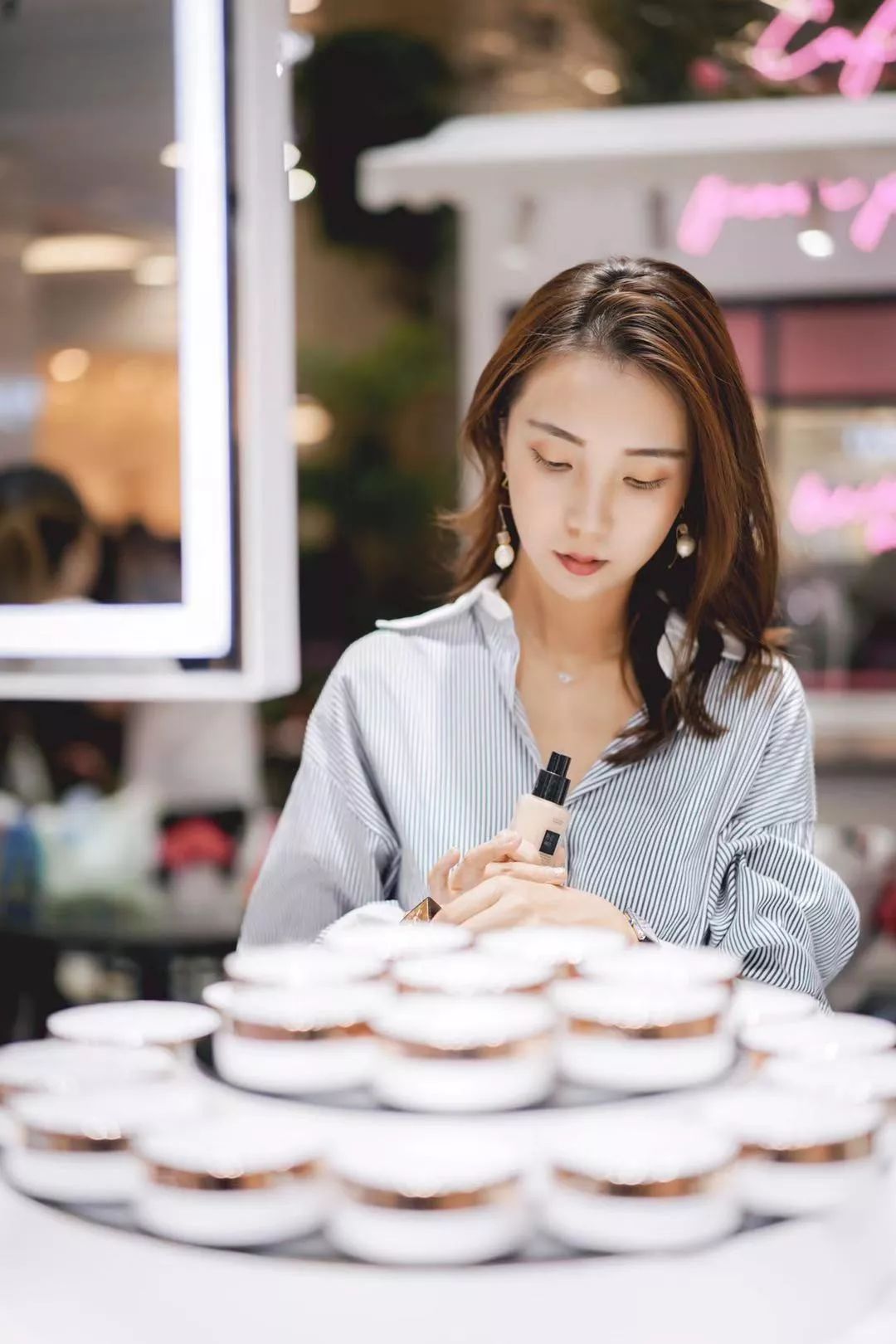 兰蔻法式轻妆,氧气初恋妆高光