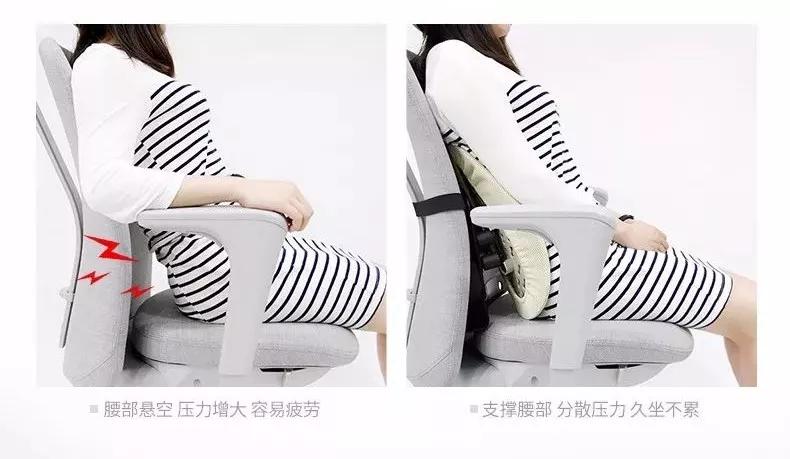 德国变态人体工学腰靠，像一双手托着腰那么舒服，车家办公全能用