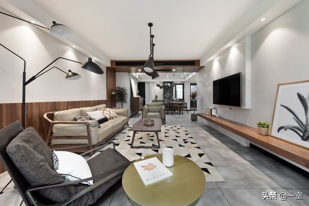 3.3米背景墙设计,客厅背景墙设计简约款