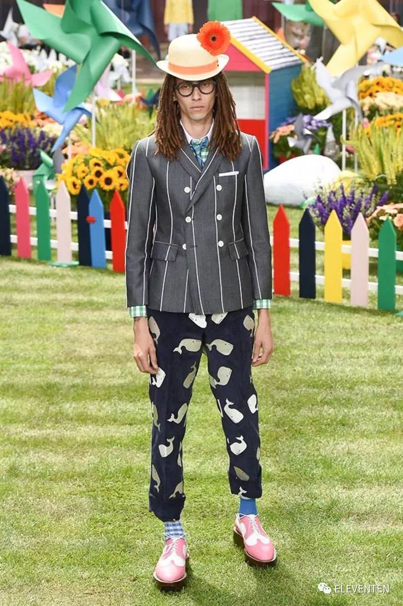 thombrowne2018男装,ThomBrowne2018春夏男装闭场造型