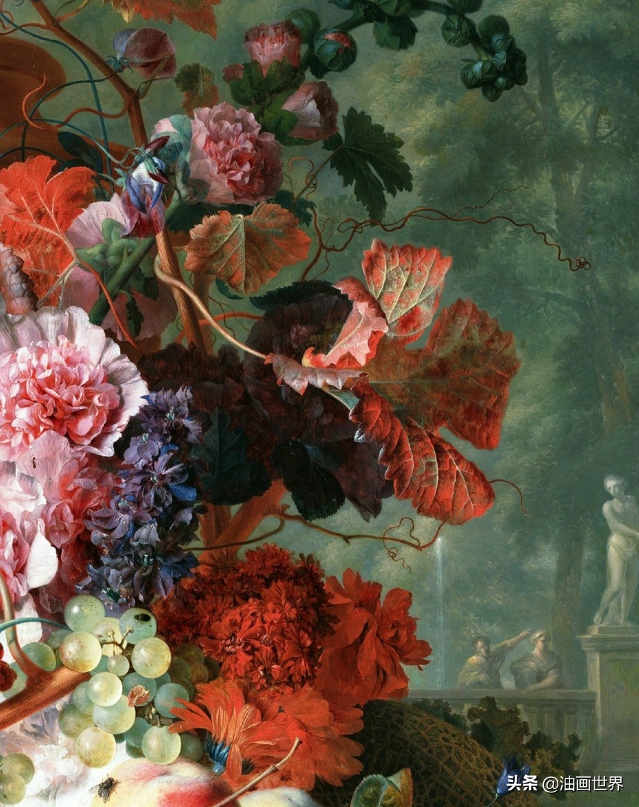 荷兰花卉画作品欣赏,当代国外巨幅花卉画家