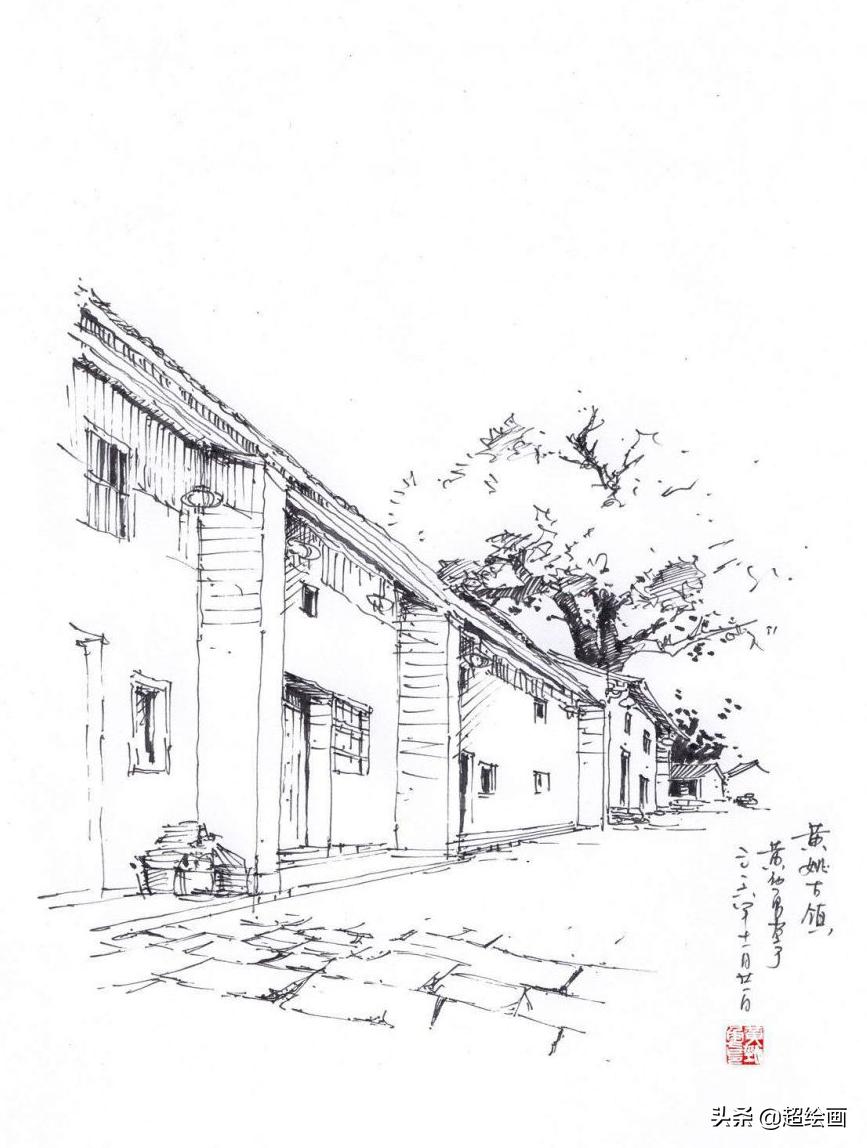 十大顶级钢笔画速写,钢笔速写100幅图片