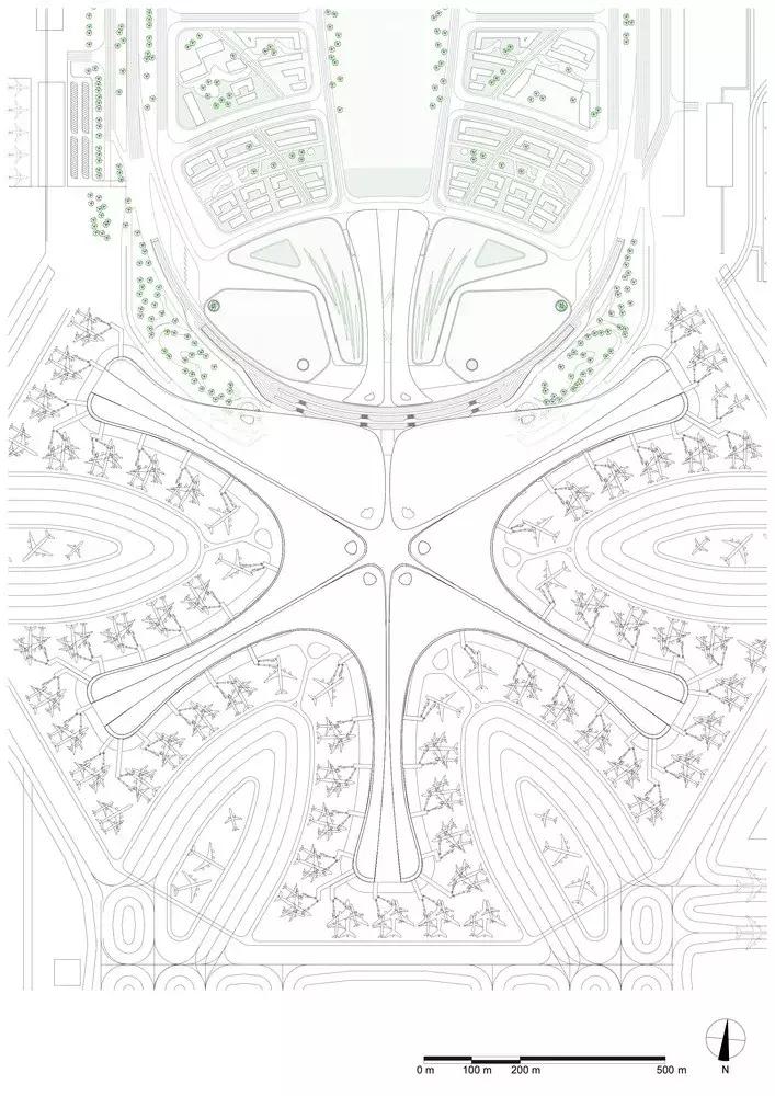大兴机场临空区礼贤片区最新规划,北京大兴机场全貌平面设计图