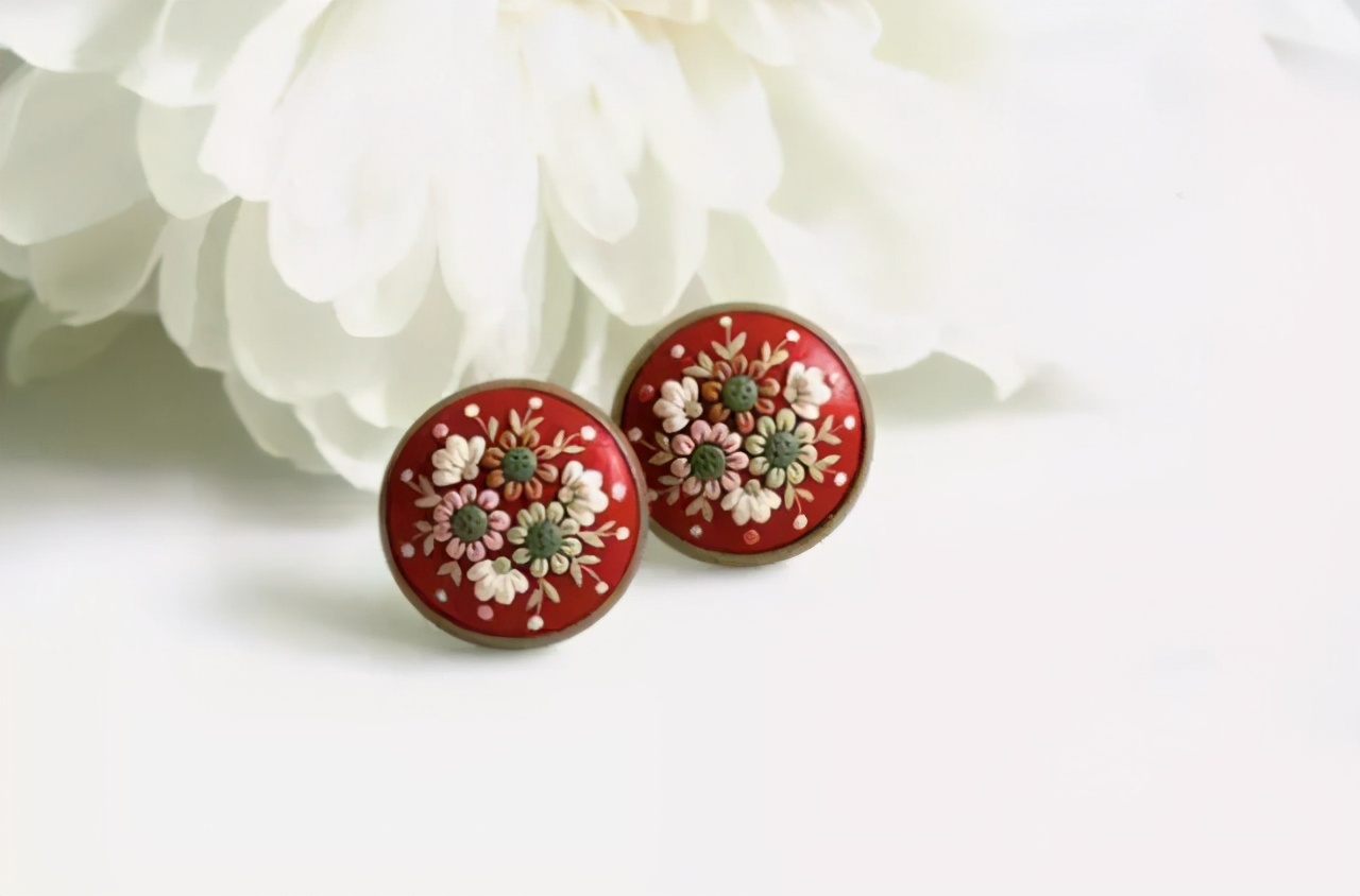 软陶手工作品挂件首饰,纯手工软陶首饰