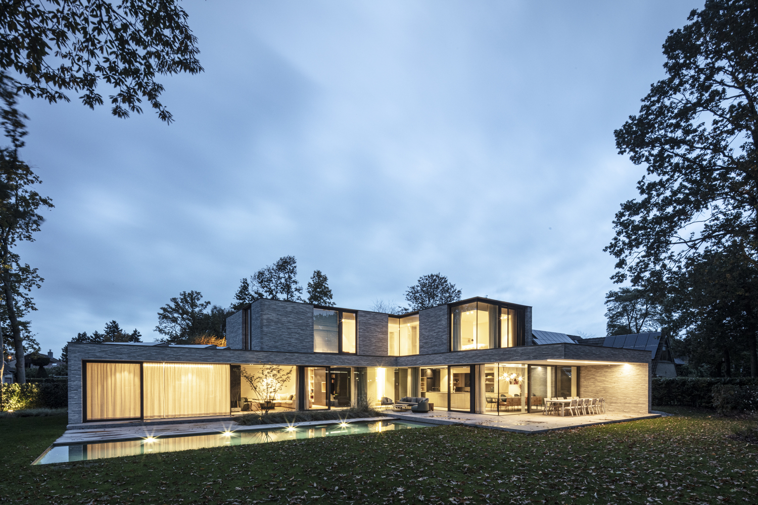 自盖一层落地窗房子设计图,住宅设计一厅两房图