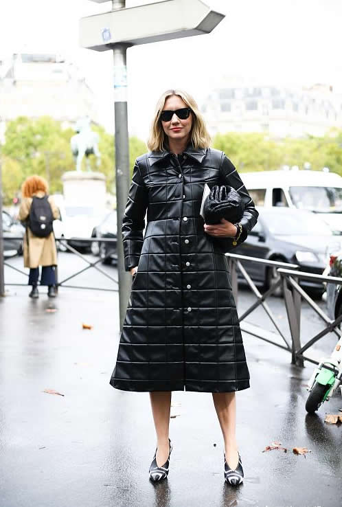 冬季穿大衣太好看了时髦又高级,冬天穿的好看的皮大衣