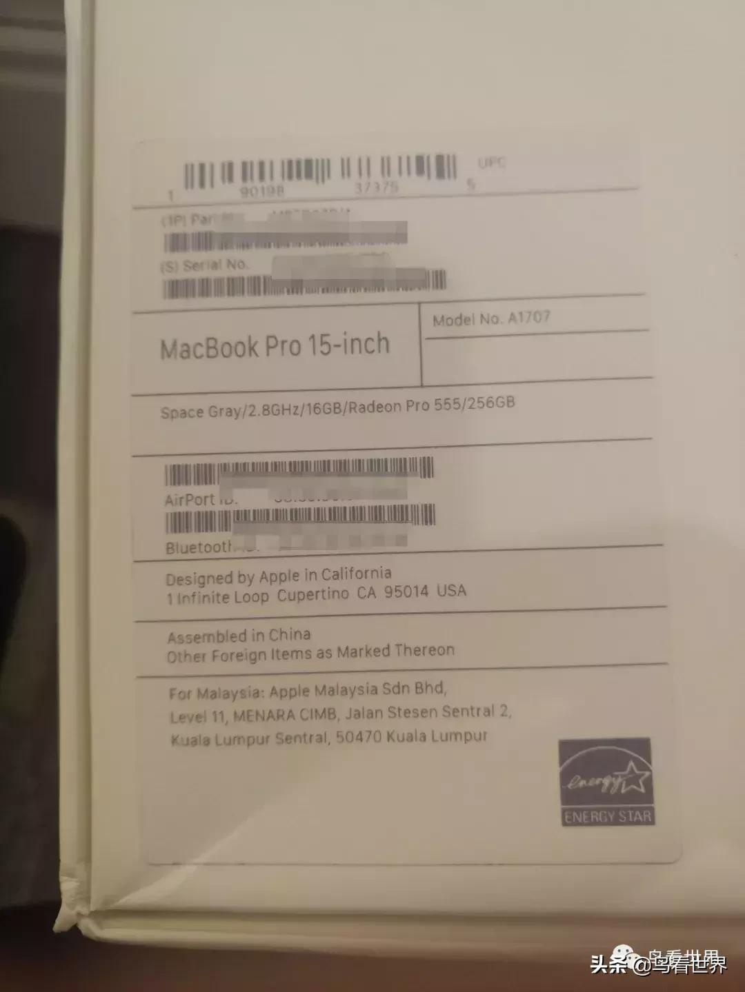 开箱∣15寸MacBookPro开箱+使用体验(附视频)