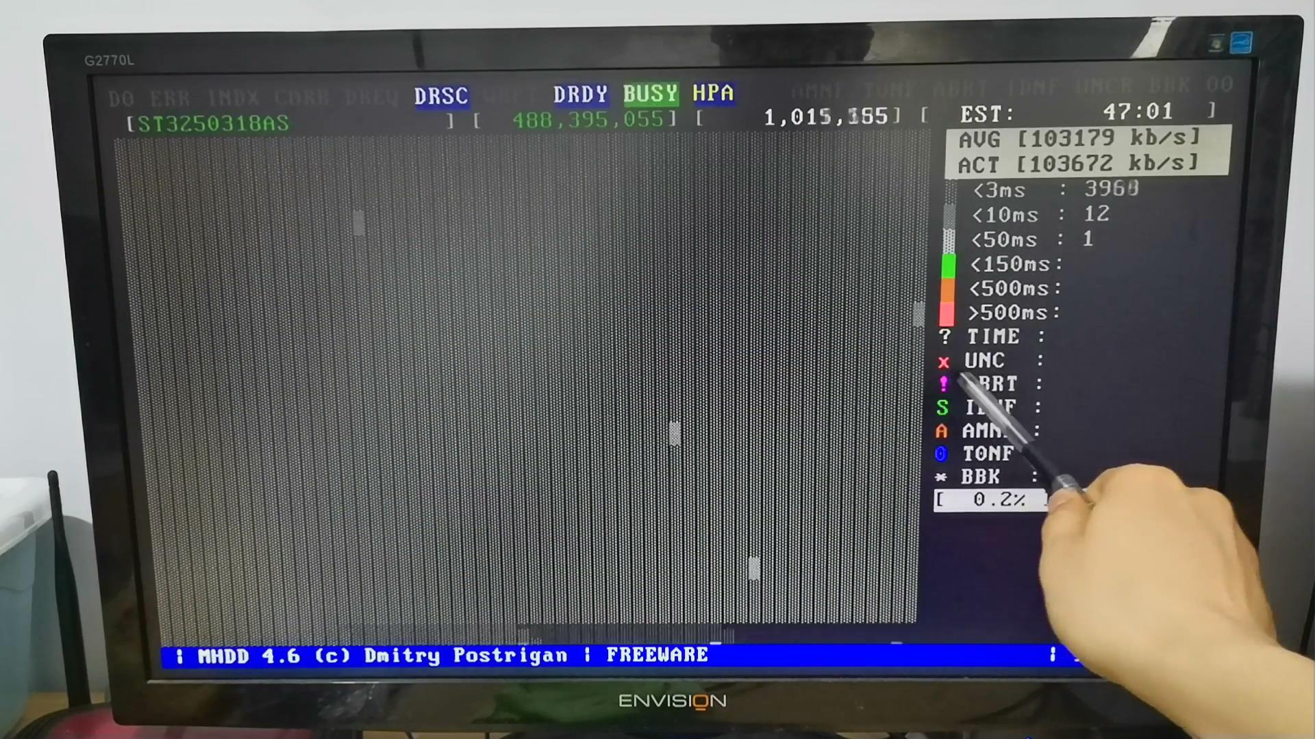 坏道修复，用MHDD软件修复电脑硬盘坏道图文教程,移动硬盘也可以