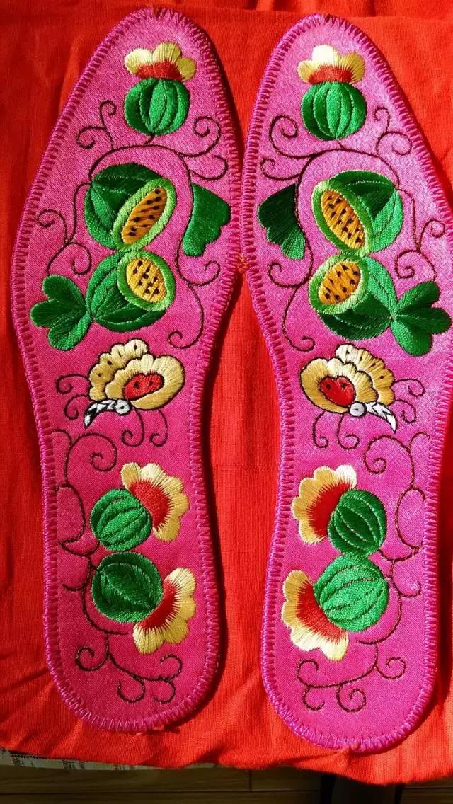 绣花鞋垫100种图案四格绣法,几何鞋垫图案鞋垫绣法