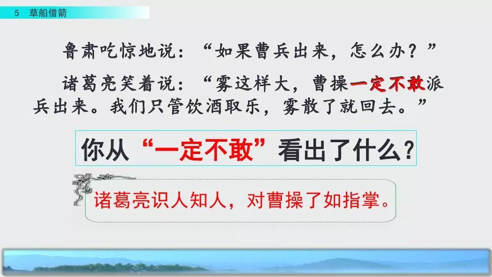 部编版五年级下册第5课《草船借箭》图文讲解+知识点梳理