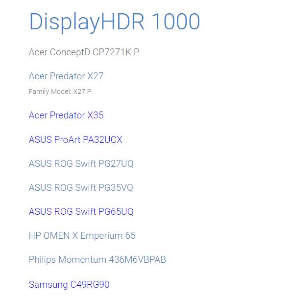displayhdr和standardhdr,显示器标准hdr和动态hdr区别