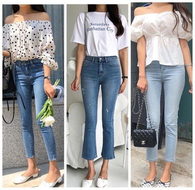 牛仔裤的24种穿搭,牛仔裤的4款搭配让你简单又时尚