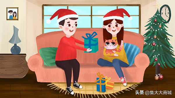 你有一个圣诞礼物请注意查收,您有一份春节礼品请查收