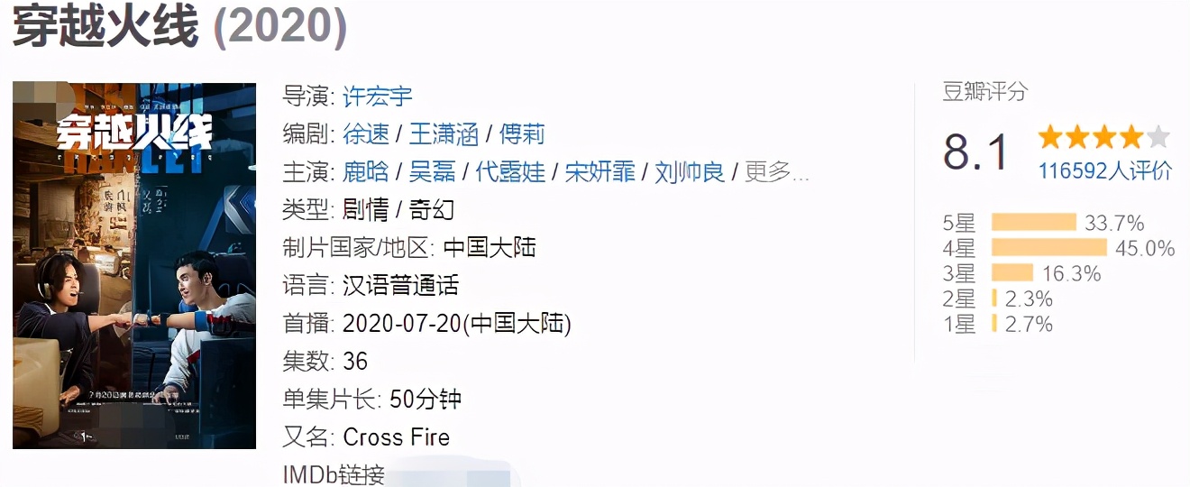 穿越火线鹿晗演技炸裂的视频,鹿晗穿越火线网剧评分