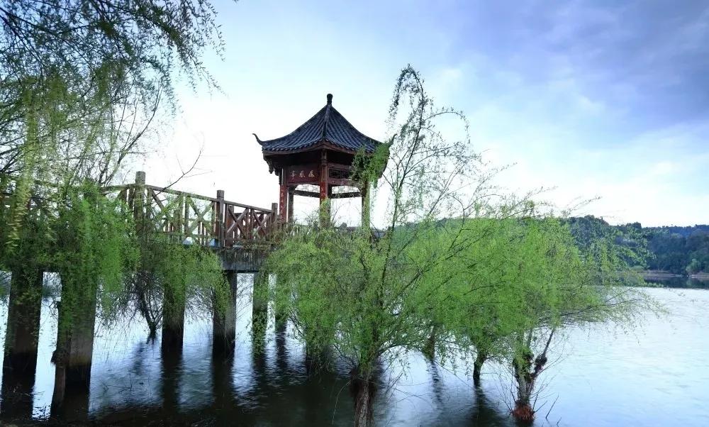 三月的南江春意盎然，湖光山色两相和，玉湖此时春正好，走起哦