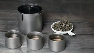 豪华茶具制作全过程,茶具便携式套装钛金属